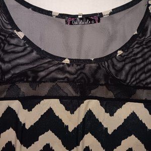 OOH LA LA SHEER SHOULDER TOP